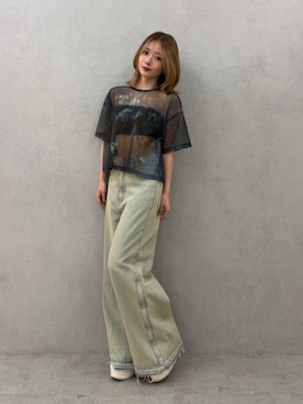 「MURUA（ムルーア）のアイテム」を使った、MIZUKIさん（レディース・156cm）の夏コーディネート