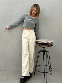 ダメージフラワーワイドデニム｜ムルーア（MURUA）公式通販｜RUNWAY