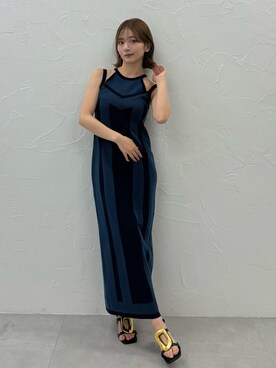 「MURUA（ムルーア）のアイテム（ワンピース）」を使った、MIZUKIさん（レディース・156cm）の夏コーディネート