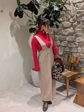 「アイテム（マフラー）」を使った、sunabfさん（レディース・148cm）の秋コーディネート