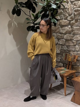 「アイテム（ハンドバッグ）」を使った、sunabfさん（レディース・148cm・40代）の秋コーディネート