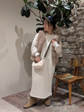 「アイテム（ベスト）」を使った、sunabfさん（レディース・148cm・30代）の秋コーディネート