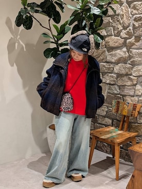 「アイテム（その他アウター）」を使った、sunabfさん（レディース・148cm・40代）の秋コーディネート