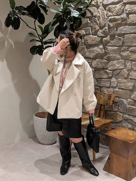 「アイテム（ハンドバッグ）」を使った、sunabfさん（レディース・148cm・40代）の秋コーディネート