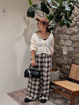 「ラフ」｜「アイテム（キャップ）」を使った、sunabfさん（レディース・148cm）の秋コーディネート
