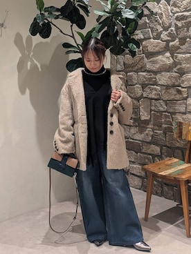 「アイテム（テーラードジャケット）」を使った、sunabfさん（レディース・148cm・40代）の冬コーディネート