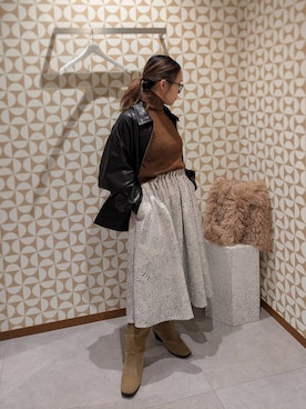 「アイテム（その他アウター）」を使った、sunabfさん（レディース・148cm）の秋コーディネート