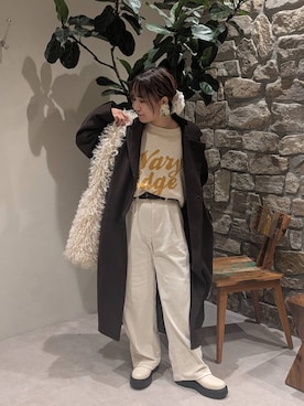 「アイテム（シュシュ）」を使った、sunabfさん（レディース・148cm）の冬コーディネート