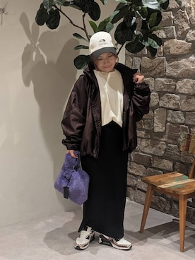 「アイテム（帽子）」を使った、sunabfさん（レディース・148cm・40代）の秋コーディネート