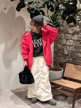 「アイテム（帽子）」を使った、sunabfさん（レディース・148cm・30代）の秋コーディネート