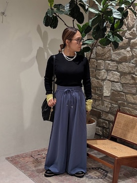 「BAYFLOW（ベイフロー）のマルチパールネックレス（ネックレス）」を使った、sunabfさん（レディース・148cm）の夏コーディネート