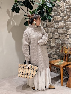 「アイテム（モカシン/デッキシューズ）」を使った、sunabfさん（レディース・148cm）の秋コーディネート