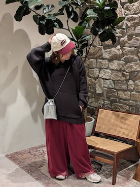 「アイテム（帽子）」を使った、sunabfさん（レディース・148cm・30代）の秋コーディネート