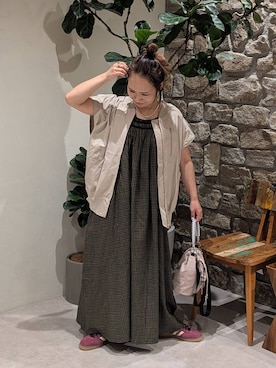 「BAYFLOW（ベイフロー）のアイテム」を使った、sunabfさん（レディース・148cm）の夏コーディネート