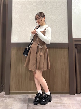 「axes femme（アクシーズファム）のアイテム（ブルゾン）」を使った、Momokaさん（レディース・155cm）の秋コーディネート