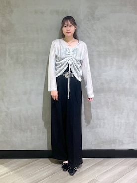 「アイテム（スウェットパンツ）」を使った、まなさん（レディース・162cm・10代）の夏コーディネート