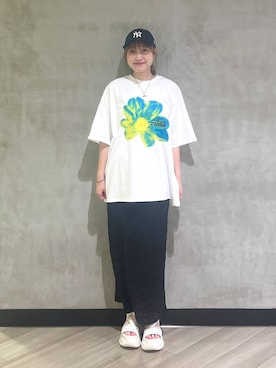 「着痩せ」｜まなさん（レディース・162cm）の夏コーディネート