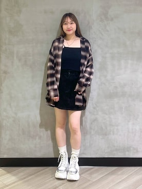 「アイテム（トップス）」を使った、まなさん（レディース・162cm・10代）の夏コーディネート