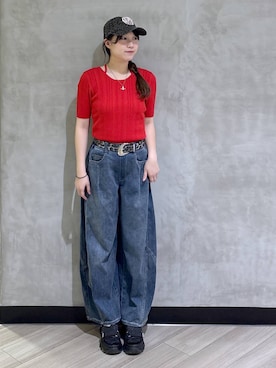 「PAGEBOY（ページボーイ）のアイテム（パンツ）」を使った、まなさん（レディース・162cm）の春コーディネート