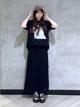 「PAGEBOY（ページボーイ）のアイテム（キャップ）」を使った、まなさん（レディース・162cm）の春コーディネート