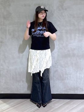 「PAGEBOY（ページボーイ）のアイテム（キャップ）」を使った、まなさん（レディース・162cm）の春コーディネート