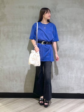 「着痩せ」｜まなさん（レディース・162cm）の夏コーディネート