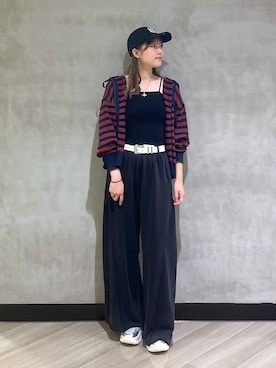 「PAGEBOY（ページボーイ）のダットコンビソールスニーカー（スニーカー）」を使った、まなさん（レディース・162cm・10代）の夏コーディネート