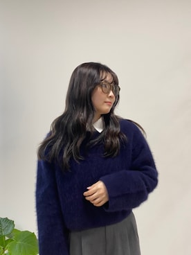 「アイテム（サングラス、グリーン系）」を使った、Zoff Staffさん（レディース・160cm）の秋コーディネート