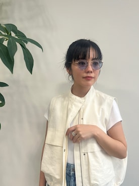 「UNITED ARROWS（ユナイテッドアローズ）のアイテム（ファッション雑貨）」を使った、Zoff Staffさん（レディース・158cm）の春コーディネート