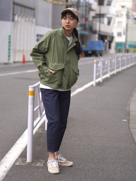 BROOKLYNOVERALLさん（レディース・169cm）の春コーディネート