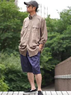 BROOKLYNOVERALLさん（メンズ・172cm）の夏コーディネート