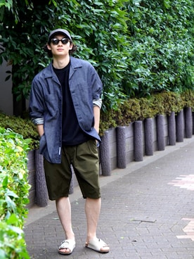 BROOKLYNOVERALLさん（メンズ・178cm）の夏コーディネート