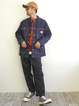 BROOKLYNOVERALLさん（メンズ・172cm）の春コーディネート