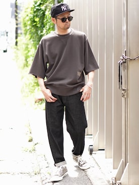 BROOKLYNOVERALLさん（骨格ナチュラル・メンズ・172cm）の夏コーディネート