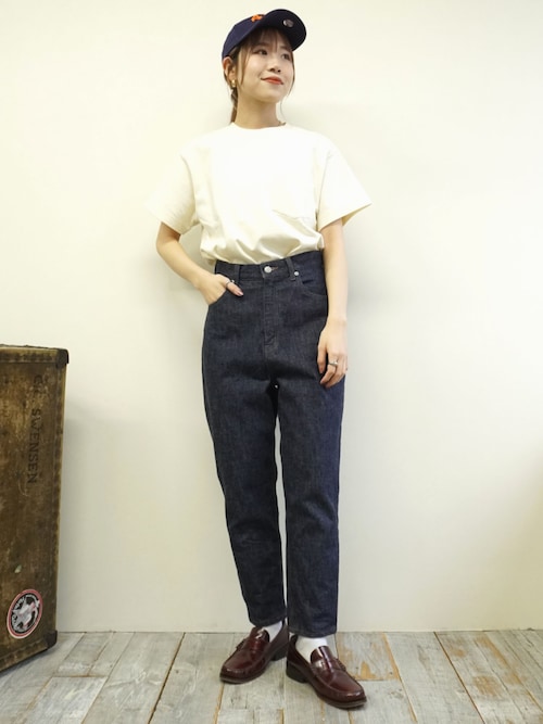 andmary Nicole デニム オールインワン　ブルーデニム ANDMARY】Nicola ribbon denim allinone