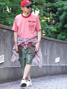 BROOKLYNOVERALLさん（メンズ・172cm）の夏コーディネート