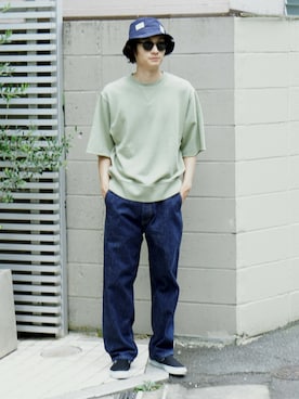 BROOKLYNOVERALLさん（骨格ナチュラル・メンズ・178cm）の夏コーディネート