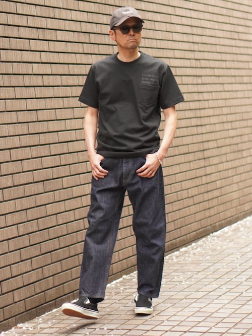 BROOKLYN OVERALL ダークデニム ワイドレッグパンツ 13.5ozルーズシルエットデニムパンツ | おしゃれなスタイル