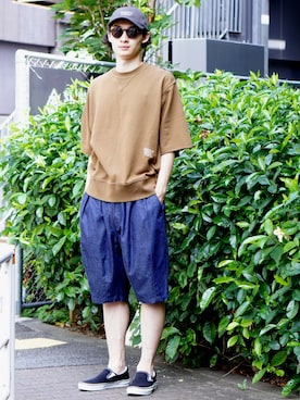 BROOKLYNOVERALLさん（骨格ナチュラル・メンズ・178cm）の夏コーディネート
