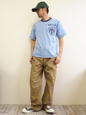 BROOKLYNOVERALLさん（骨格ナチュラル・メンズ・172cm）の夏コーディネート