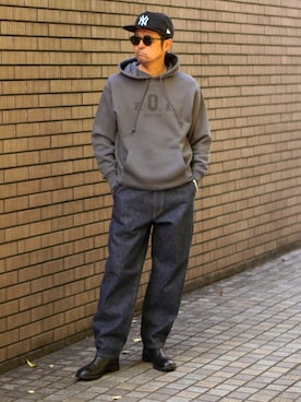 BROOKLYNOVERALLさん（メンズ・172cm）の冬コーディネート