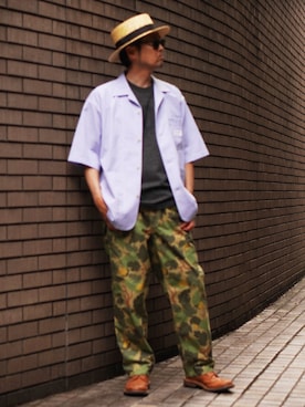 BROOKLYNOVERALLさん（骨格ナチュラル・メンズ・172cm）の夏コーディネート