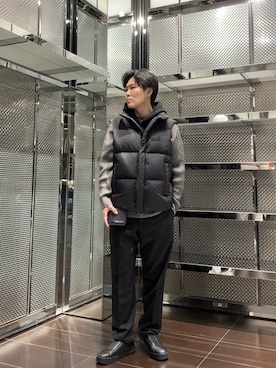 「アイテム（財布）」を使った、ABEさん（メンズ・172cm）の秋コーディネート