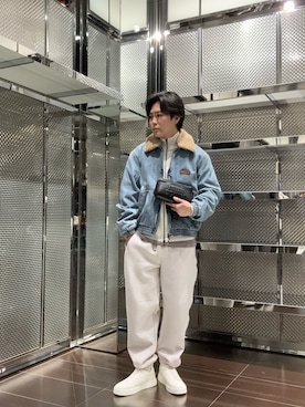 「アイテム（ボディバッグ/ウエストポーチ）」を使った、Tomoさん（メンズ・172cm）の秋コーディネート