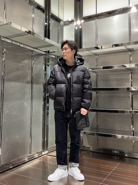 「ARMANI EXCHANGE（アルマーニエクスチェンジ）のアイテム」を使った、ABEさん（メンズ・172cm）の秋コーディネート