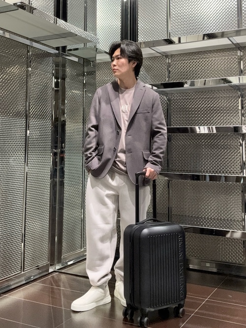 A|X アルマーニ エクスチェンジ】AXロゴ スーツケース/キャリーバッグ