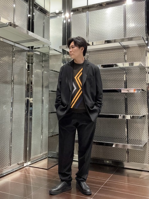 A|X アルマーニ エクスチェンジ】NL ウールブレンド ダブルブレスト