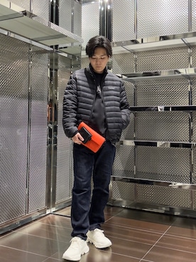 「アイテム（財布）」を使った、ABEさん（メンズ・172cm）の冬コーディネート