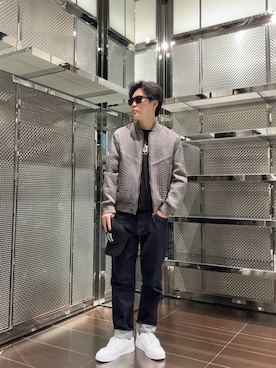 「ARMANI EXCHANGE（アルマーニエクスチェンジ）のアイテム」を使った、ABEさん（メンズ・172cm）の秋コーディネート