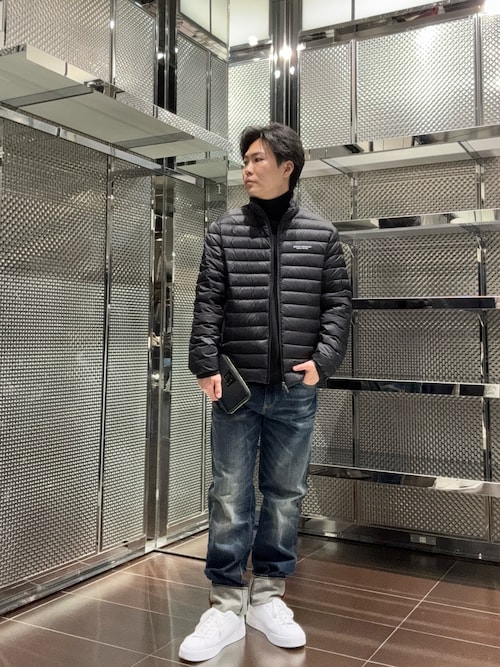 A|X アルマーニ エクスチェンジ】AXロゴ ライトダウンジャケット（EC